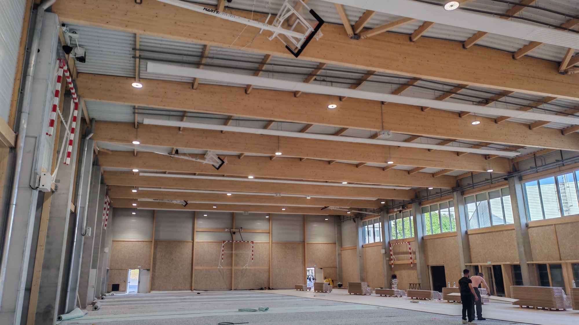 Intérieur salle de sport