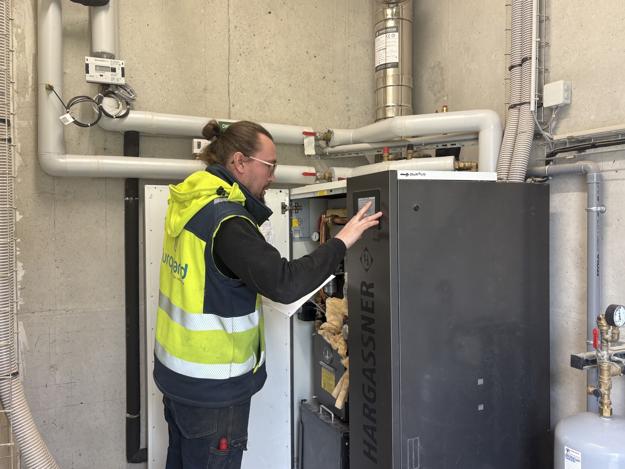 intervention sur chaudière gaz